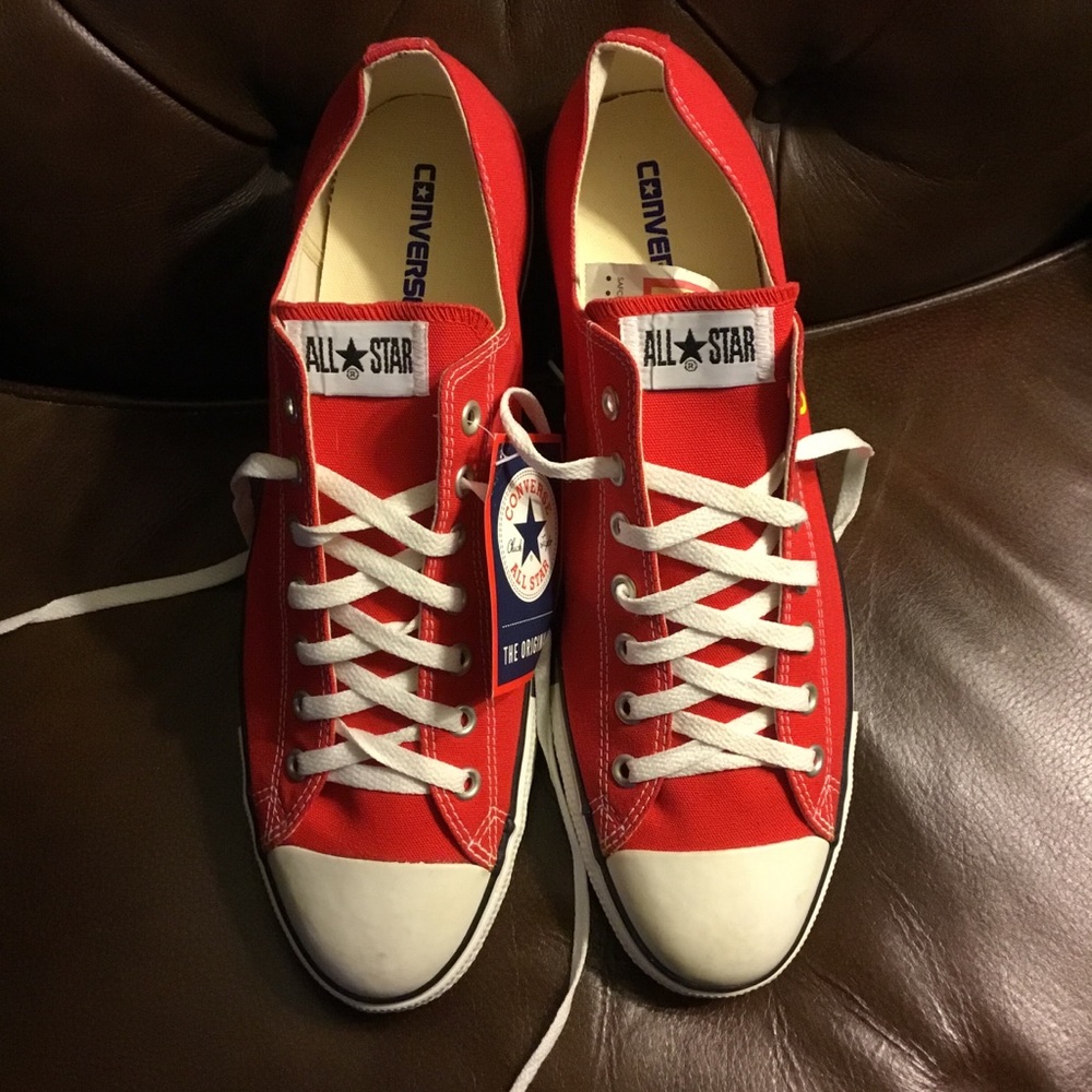 New Converse for Ugly Betty red low top sneakers